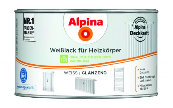 Alpina Weißlack für Heizkörper, glänzend