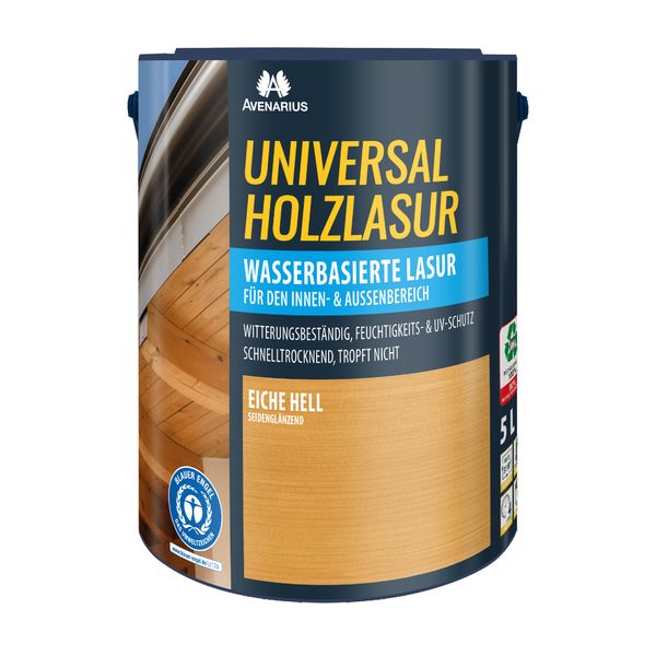 Avenarius Universal Holzlasur eiche hell 5 ltr., 1 Stck.