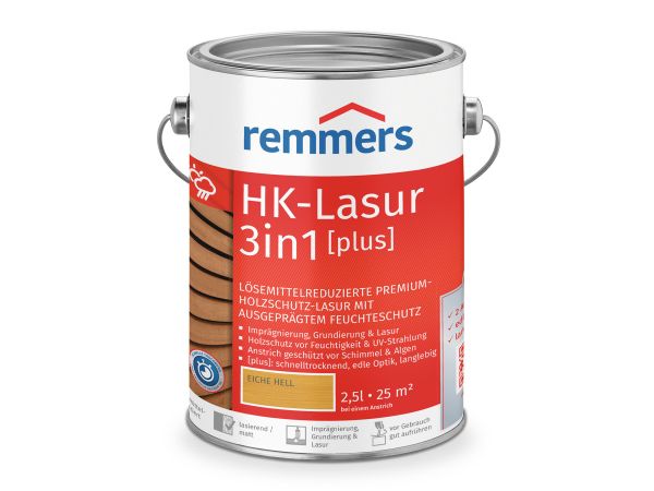 HK - Lasur 3in1 [plus] eiche hell (RC-365) 2,5 ltr., 1 Stck.