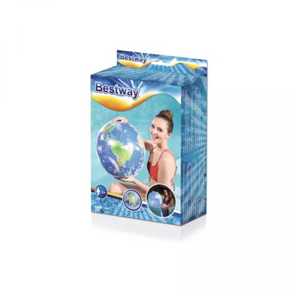 Bestway Wasserball "Earth Glowball" 61 cm, LED - Bewegungslicht, 1 Stck.