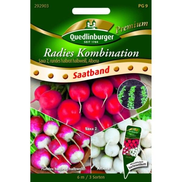 Quedlinburger Saatgut Radies Kombination Saxa2 Samen - 292903