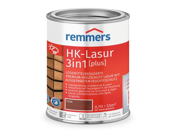 HK - Lasur 3in1 [plus] teak (RC-545) 0,75 ltr., 1 Stck.