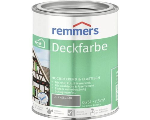 Deckfarbe Dunkelgrau 0,75 ltr., 1 Stck.