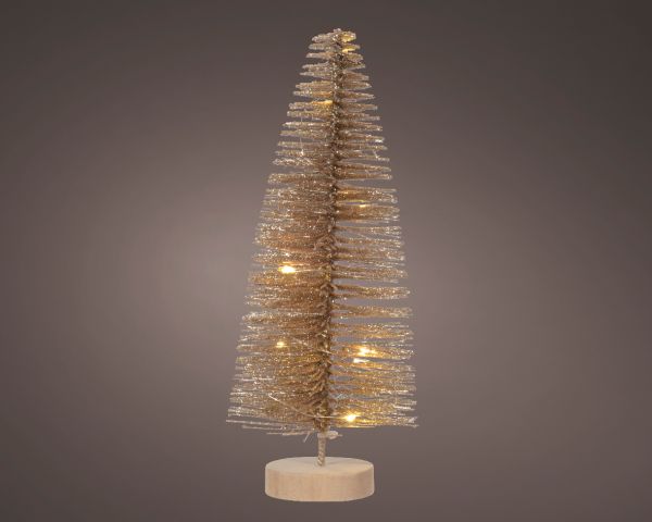 Micro LED Baum, gold, H 20 x Ø 8 cm