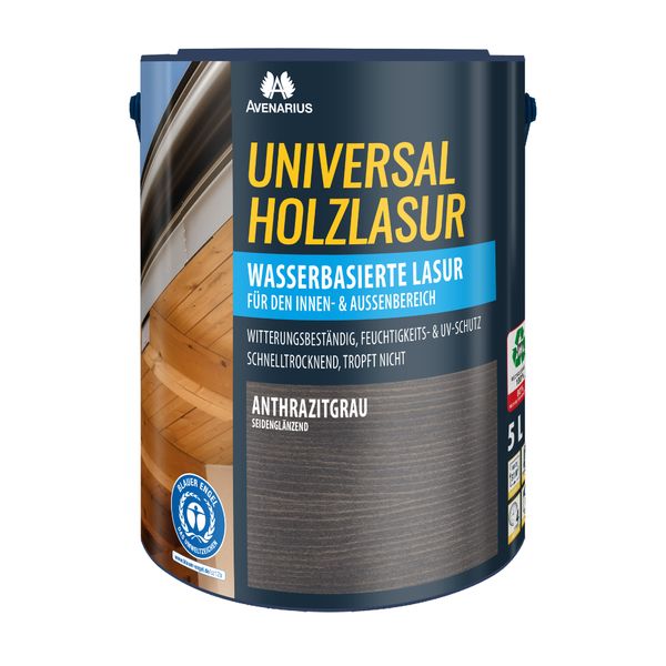 Avenarius Universal Holzlasur anthrazitgrau 5 ltr., 1 Stck.